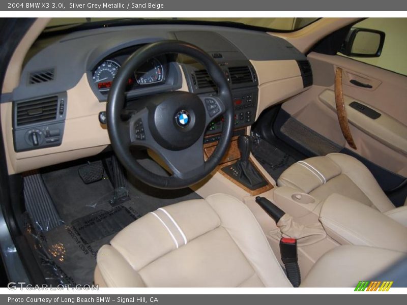 Silver Grey Metallic / Sand Beige 2004 BMW X3 3.0i