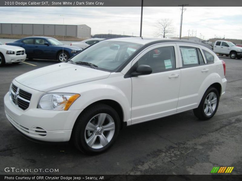 Stone White / Dark Slate Gray 2010 Dodge Caliber SXT