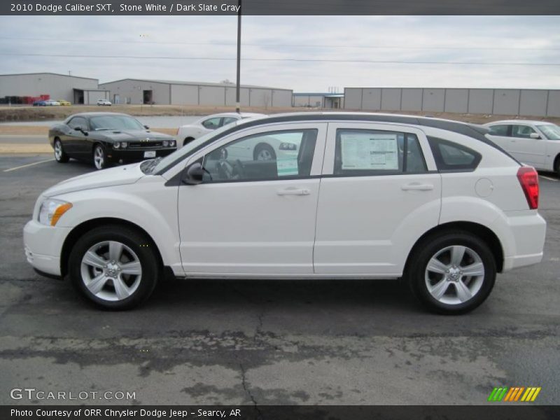 Stone White / Dark Slate Gray 2010 Dodge Caliber SXT