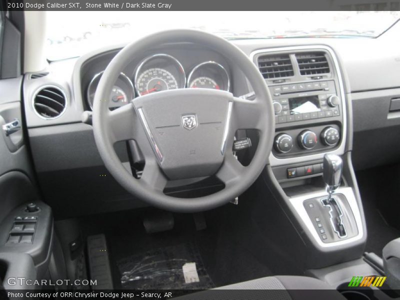 Stone White / Dark Slate Gray 2010 Dodge Caliber SXT