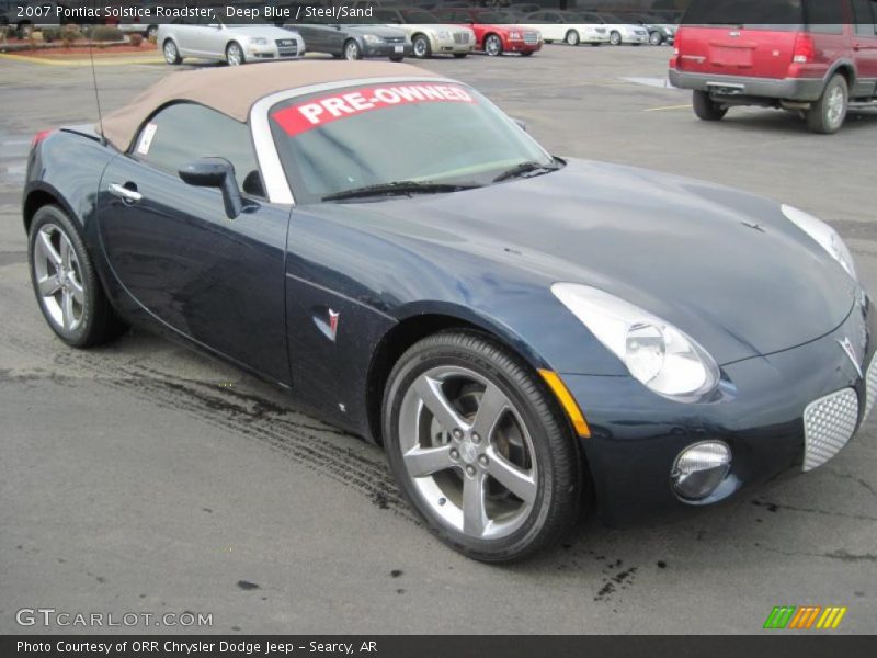 Deep Blue / Steel/Sand 2007 Pontiac Solstice Roadster