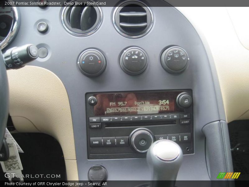 Deep Blue / Steel/Sand 2007 Pontiac Solstice Roadster