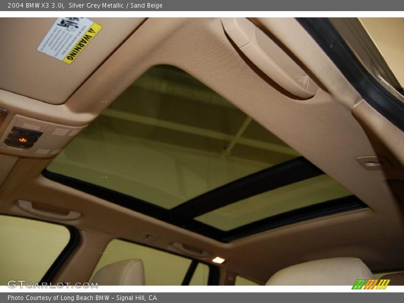 Silver Grey Metallic / Sand Beige 2004 BMW X3 3.0i