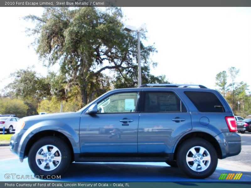 Steel Blue Metallic / Camel 2010 Ford Escape Limited