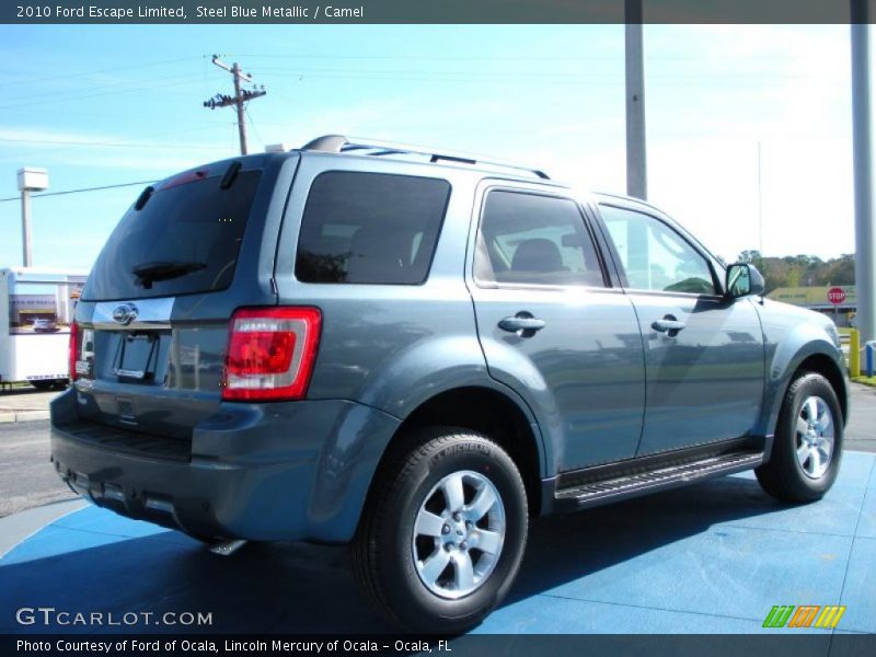 Steel Blue Metallic / Camel 2010 Ford Escape Limited