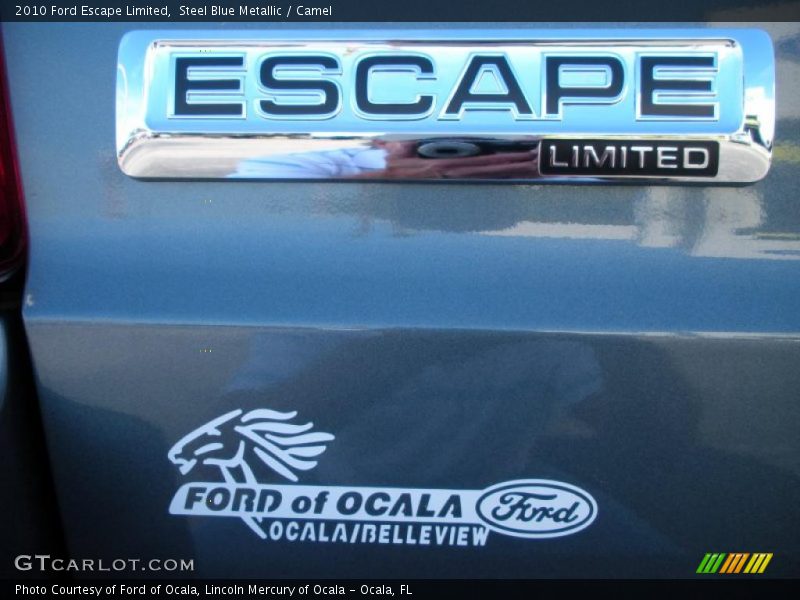 Steel Blue Metallic / Camel 2010 Ford Escape Limited