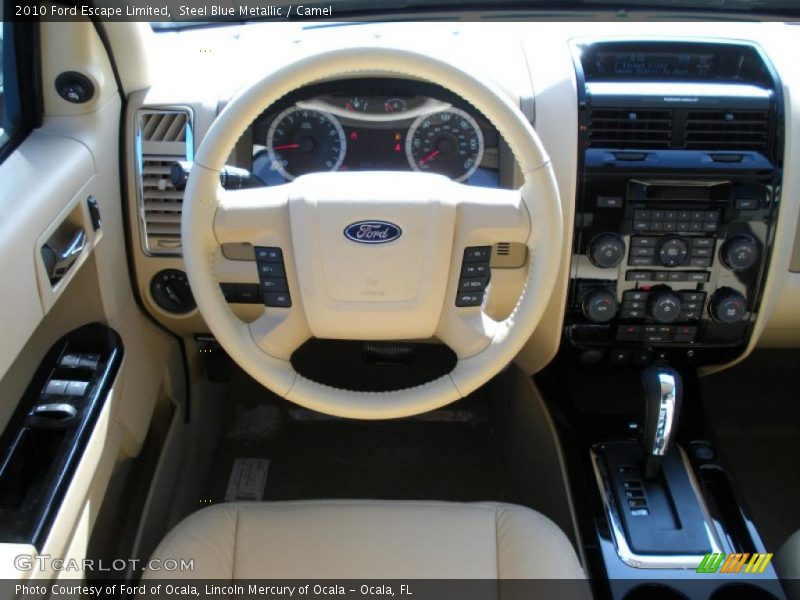 Steel Blue Metallic / Camel 2010 Ford Escape Limited