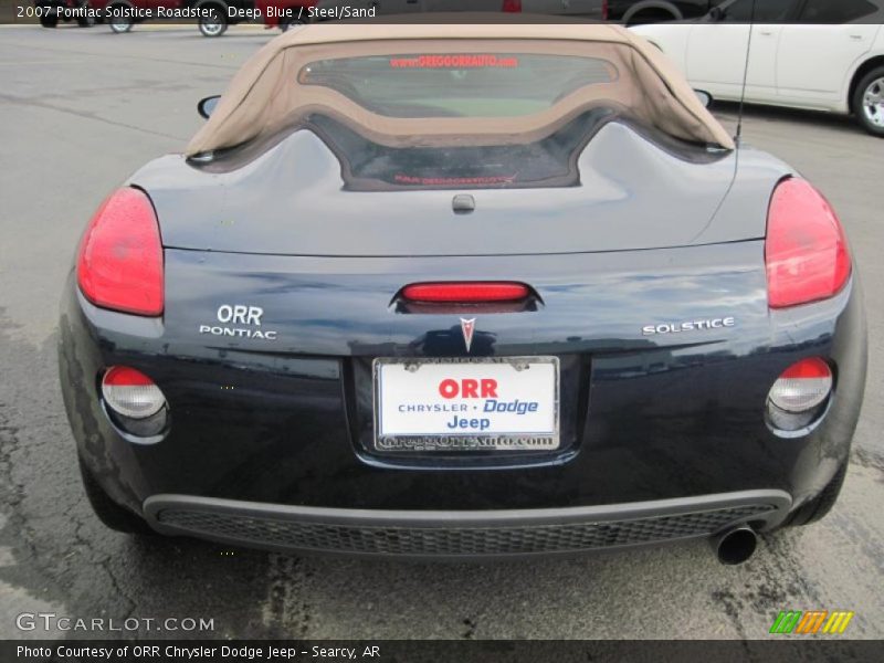 Deep Blue / Steel/Sand 2007 Pontiac Solstice Roadster