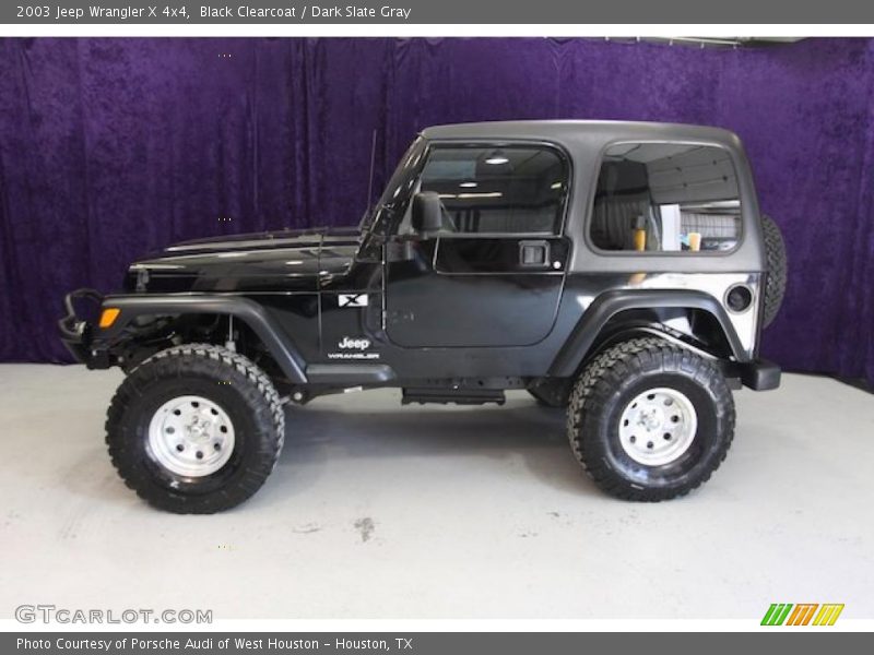 Black Clearcoat / Dark Slate Gray 2003 Jeep Wrangler X 4x4