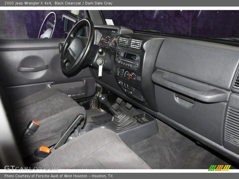 Black Clearcoat / Dark Slate Gray 2003 Jeep Wrangler X 4x4