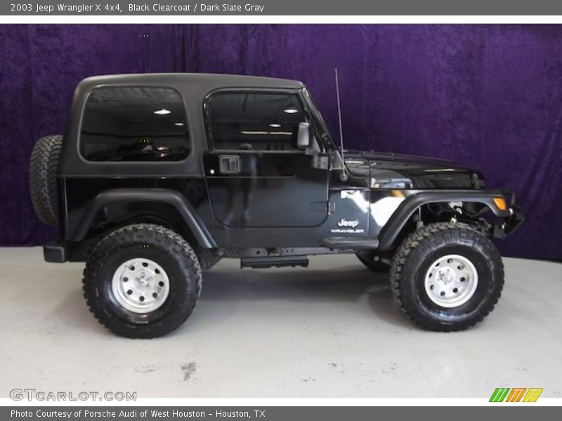 Black Clearcoat / Dark Slate Gray 2003 Jeep Wrangler X 4x4