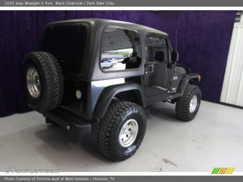 Black Clearcoat / Dark Slate Gray 2003 Jeep Wrangler X 4x4
