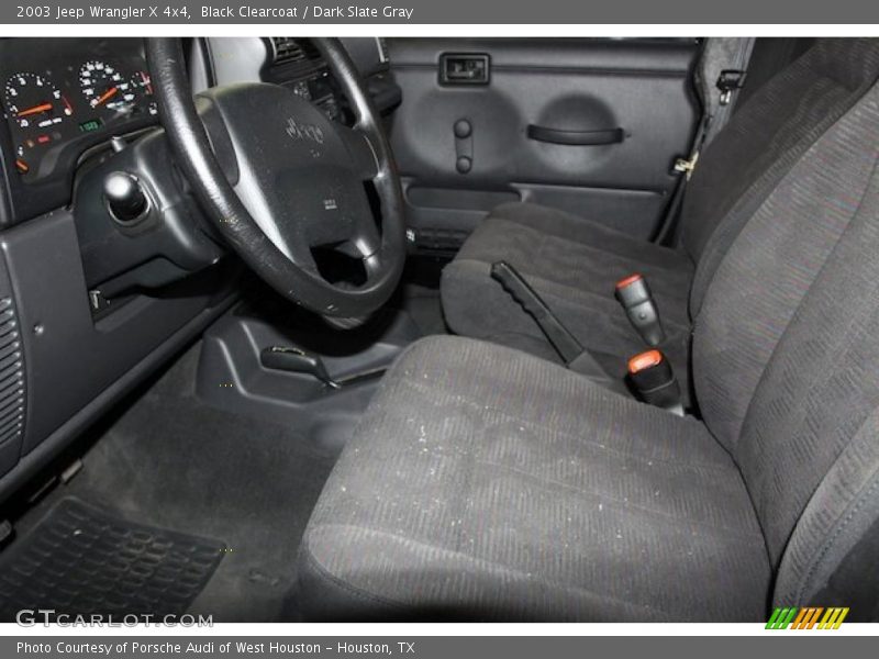 Black Clearcoat / Dark Slate Gray 2003 Jeep Wrangler X 4x4