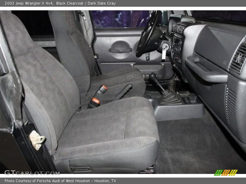 Black Clearcoat / Dark Slate Gray 2003 Jeep Wrangler X 4x4