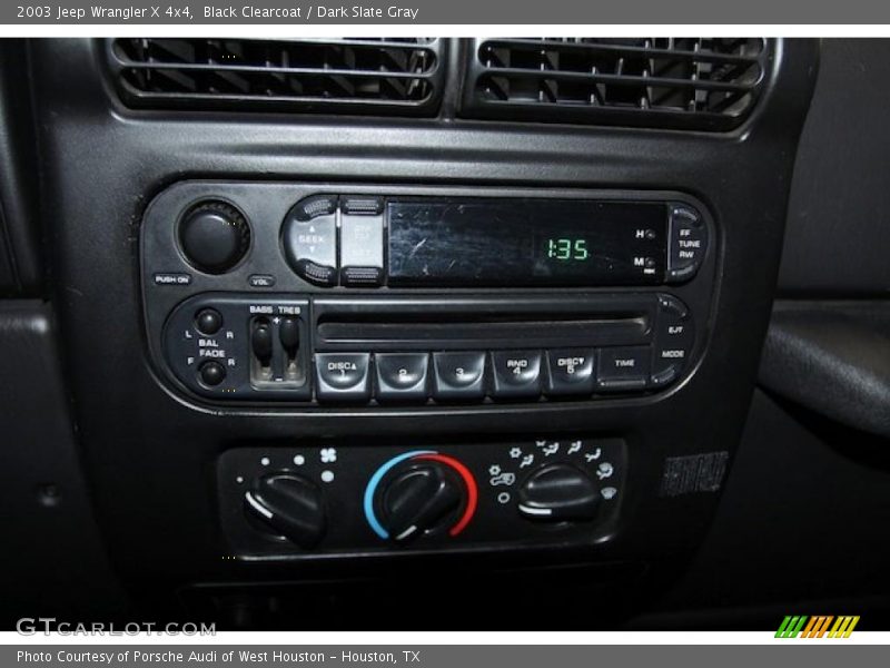 Black Clearcoat / Dark Slate Gray 2003 Jeep Wrangler X 4x4