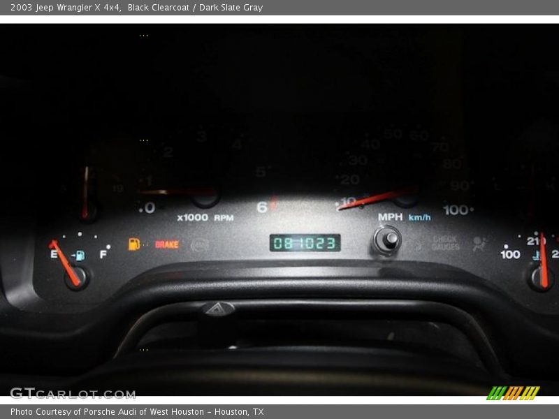 Black Clearcoat / Dark Slate Gray 2003 Jeep Wrangler X 4x4