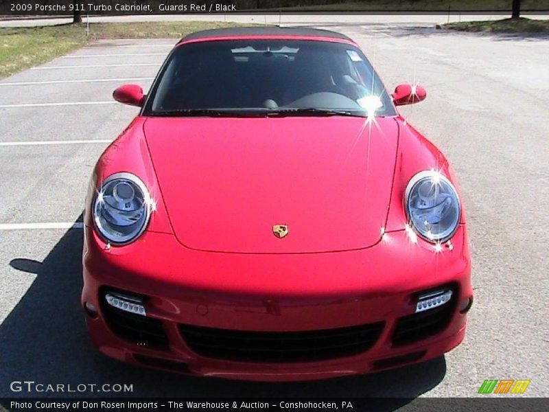 Guards Red / Black 2009 Porsche 911 Turbo Cabriolet