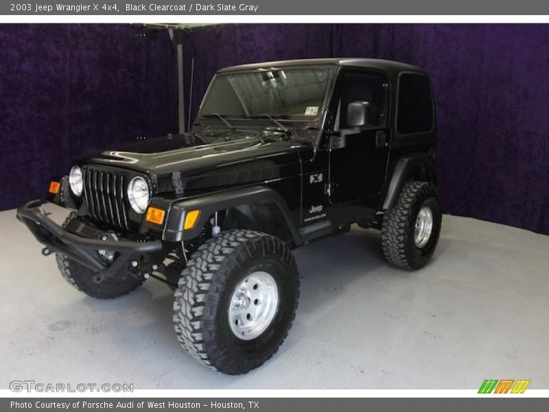 Black Clearcoat / Dark Slate Gray 2003 Jeep Wrangler X 4x4
