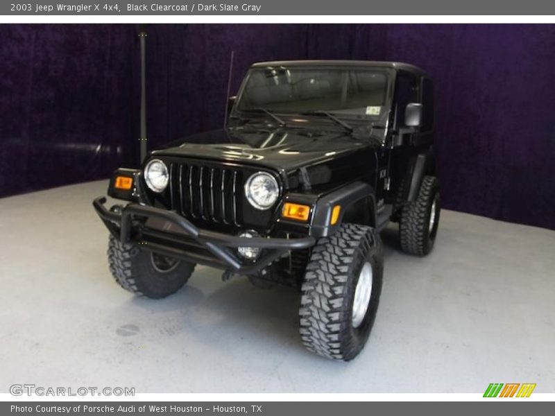 Black Clearcoat / Dark Slate Gray 2003 Jeep Wrangler X 4x4