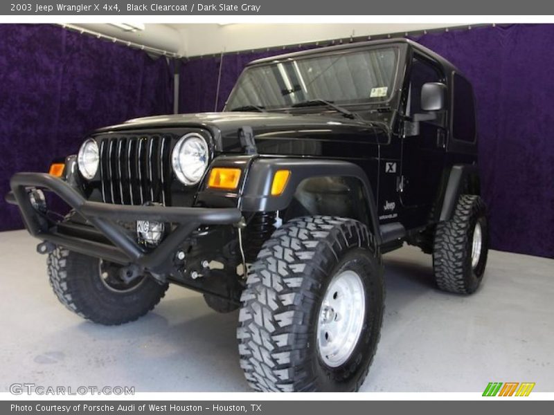 Black Clearcoat / Dark Slate Gray 2003 Jeep Wrangler X 4x4