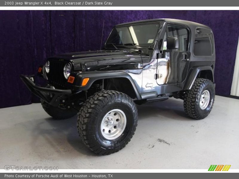 Black Clearcoat / Dark Slate Gray 2003 Jeep Wrangler X 4x4