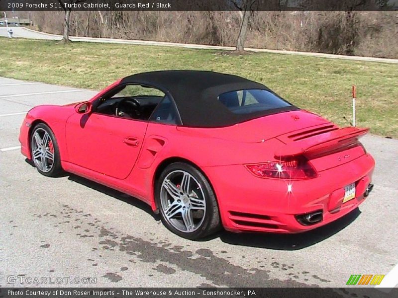 Guards Red / Black 2009 Porsche 911 Turbo Cabriolet