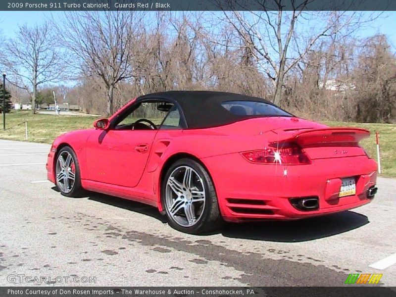 Guards Red / Black 2009 Porsche 911 Turbo Cabriolet