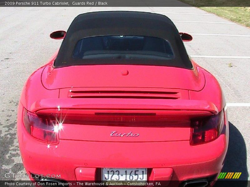 Guards Red / Black 2009 Porsche 911 Turbo Cabriolet