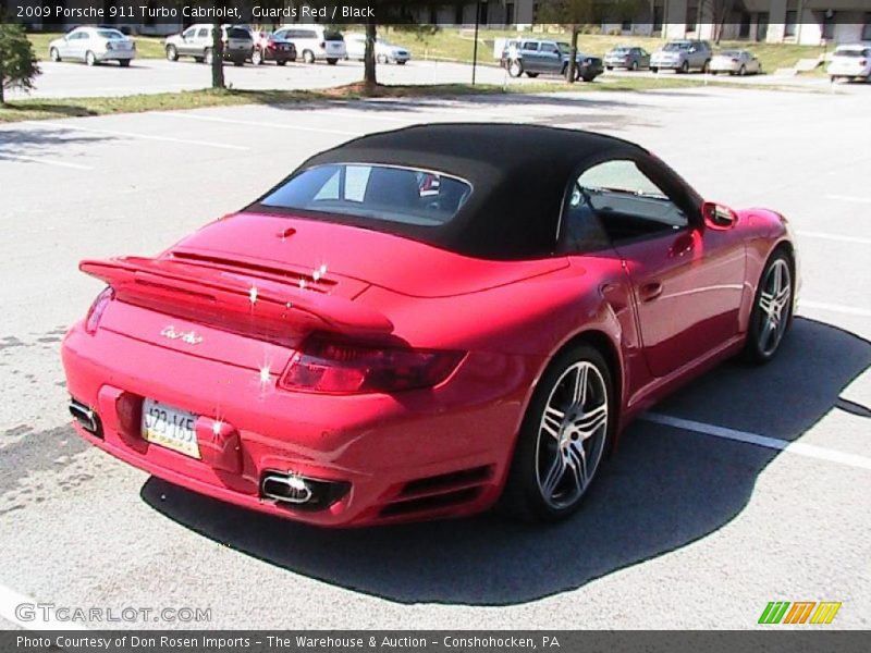 Guards Red / Black 2009 Porsche 911 Turbo Cabriolet