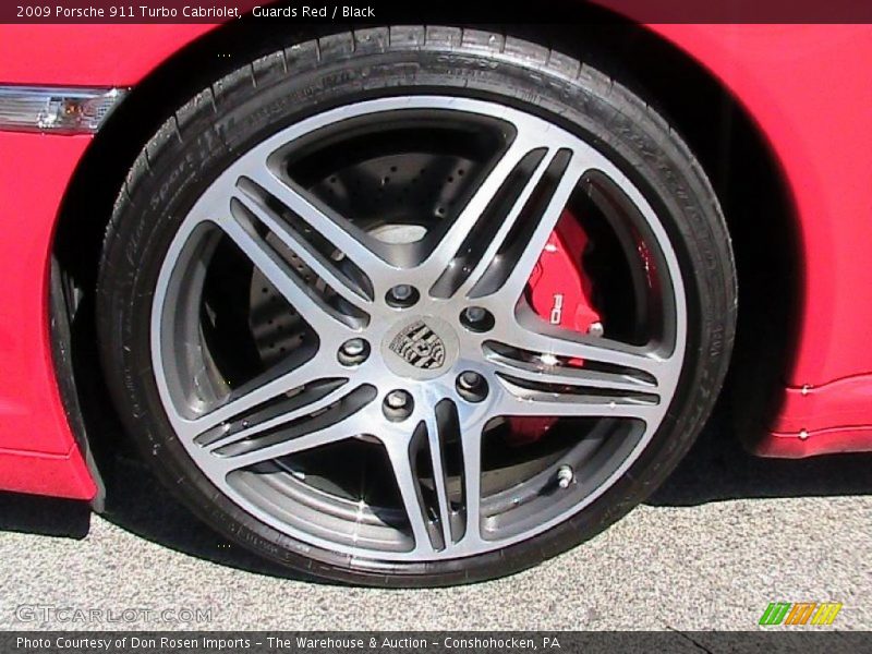 Guards Red / Black 2009 Porsche 911 Turbo Cabriolet