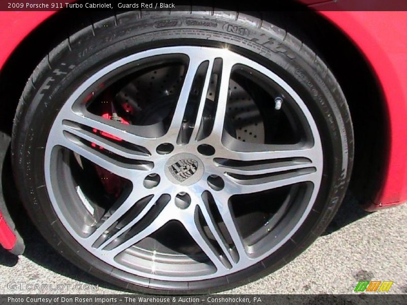 Guards Red / Black 2009 Porsche 911 Turbo Cabriolet