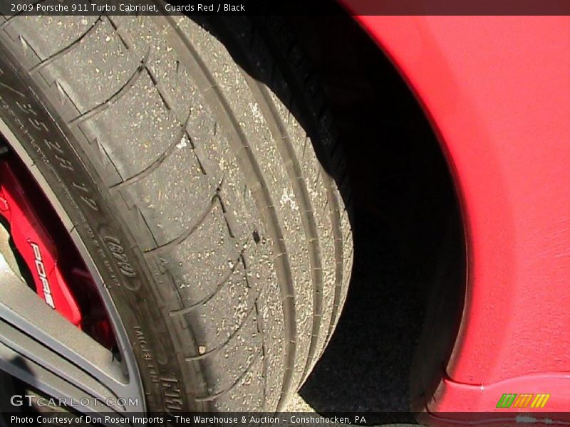 Guards Red / Black 2009 Porsche 911 Turbo Cabriolet