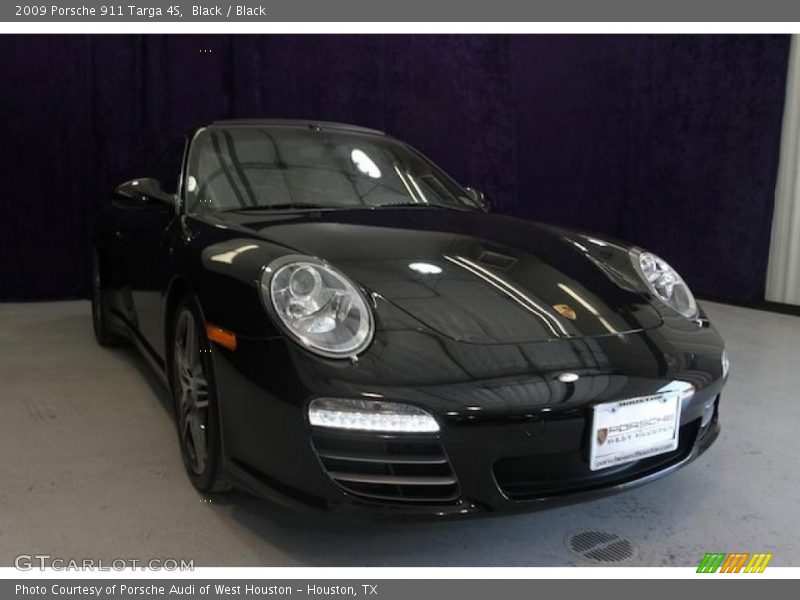 Black / Black 2009 Porsche 911 Targa 4S