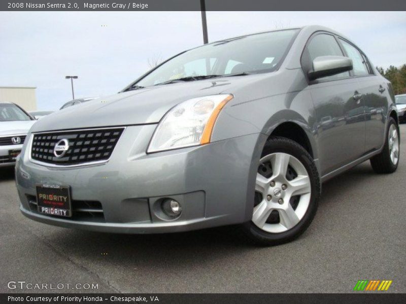 Magnetic Gray / Beige 2008 Nissan Sentra 2.0