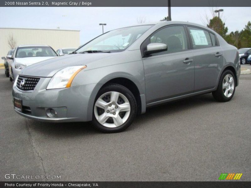 Magnetic Gray / Beige 2008 Nissan Sentra 2.0