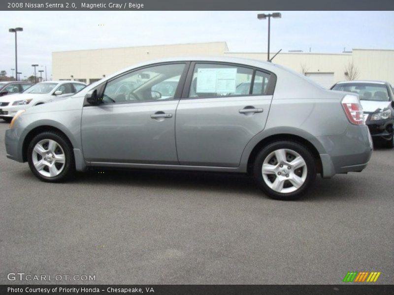 Magnetic Gray / Beige 2008 Nissan Sentra 2.0