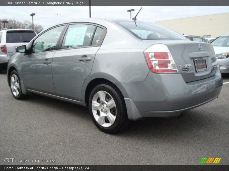 Magnetic Gray / Beige 2008 Nissan Sentra 2.0
