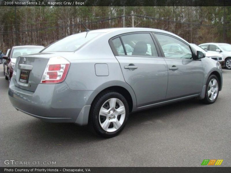 Magnetic Gray / Beige 2008 Nissan Sentra 2.0