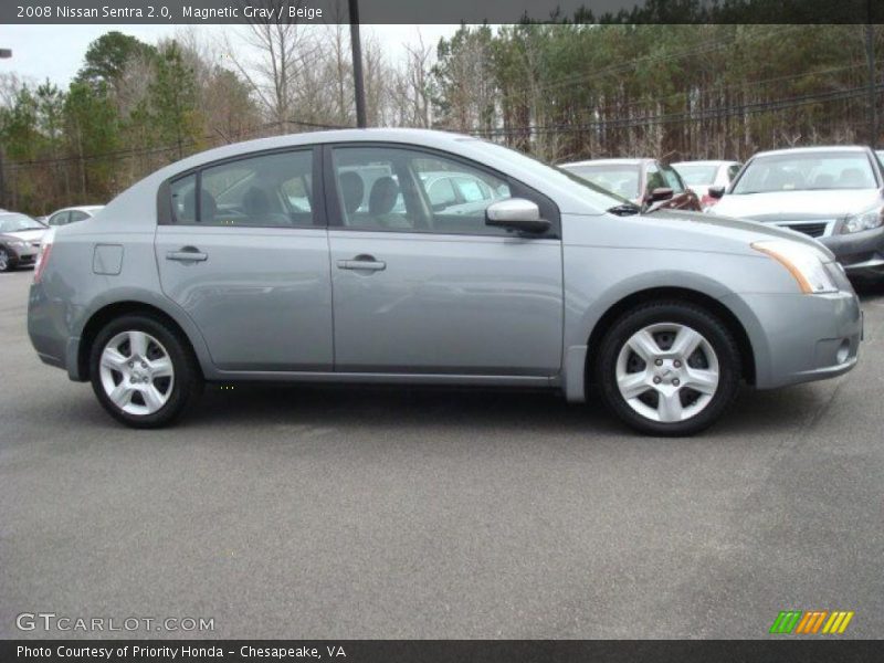 Magnetic Gray / Beige 2008 Nissan Sentra 2.0