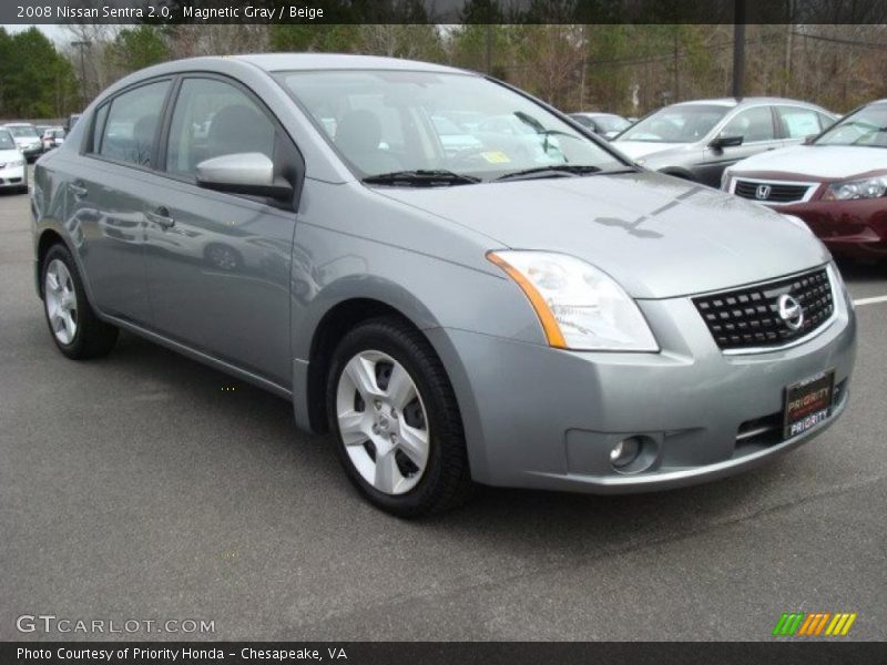 Magnetic Gray / Beige 2008 Nissan Sentra 2.0