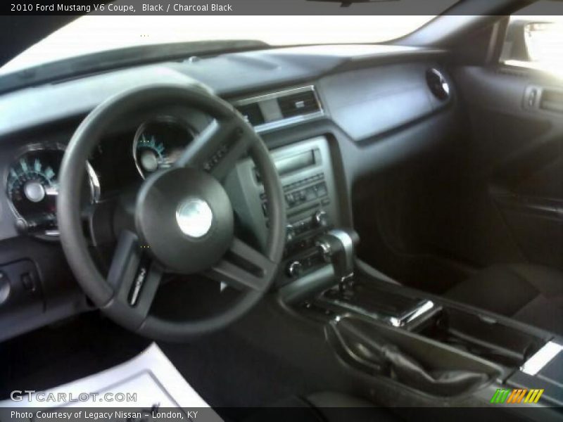 Black / Charcoal Black 2010 Ford Mustang V6 Coupe