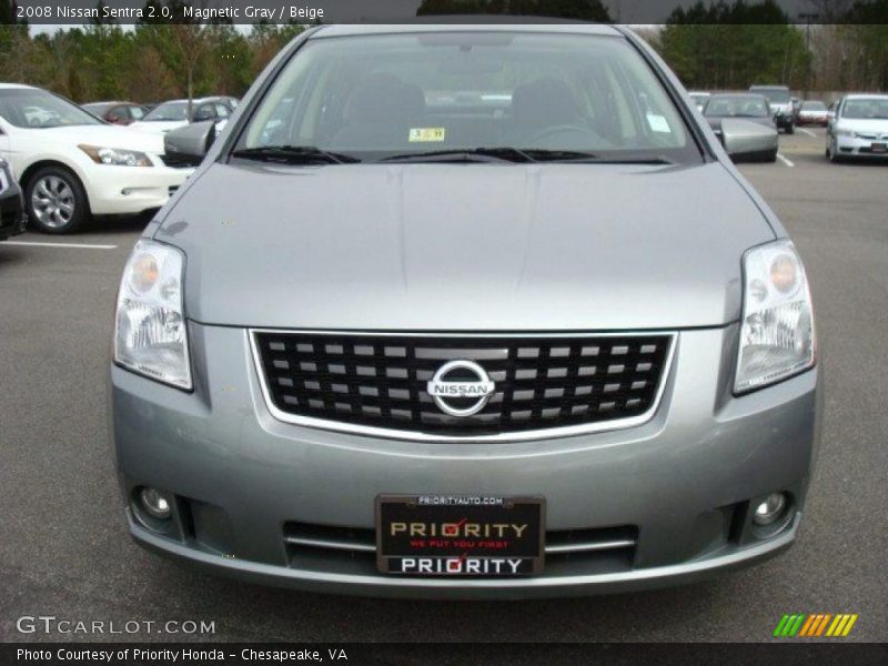 Magnetic Gray / Beige 2008 Nissan Sentra 2.0