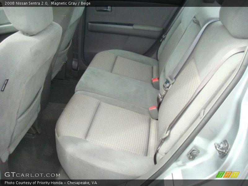 Magnetic Gray / Beige 2008 Nissan Sentra 2.0