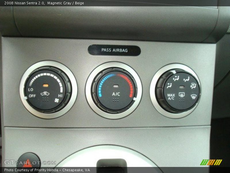 Magnetic Gray / Beige 2008 Nissan Sentra 2.0