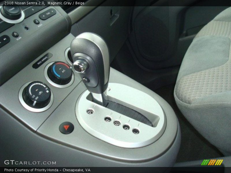 Magnetic Gray / Beige 2008 Nissan Sentra 2.0