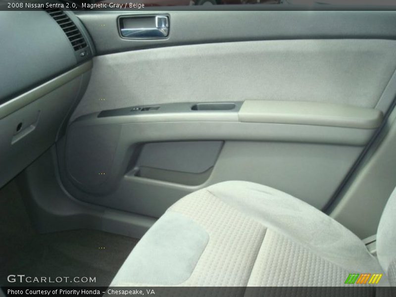 Magnetic Gray / Beige 2008 Nissan Sentra 2.0