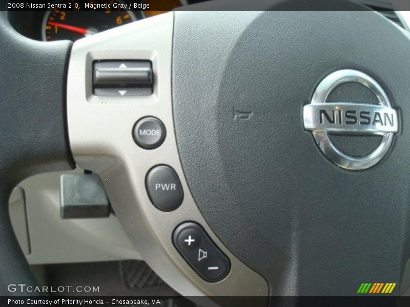 Magnetic Gray / Beige 2008 Nissan Sentra 2.0