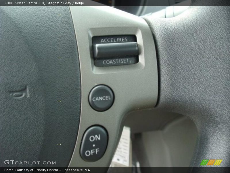 Magnetic Gray / Beige 2008 Nissan Sentra 2.0