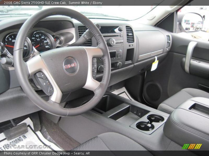 Summit White / Ebony 2008 GMC Sierra 2500HD SLE Crew Cab