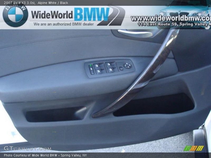 Alpine White / Black 2007 BMW X3 3.0si